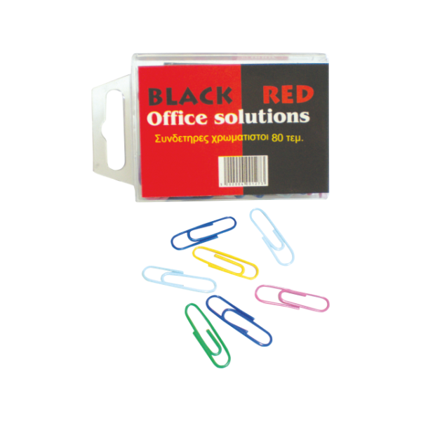 Συνδετήρες Χρωματιστοί Black Red